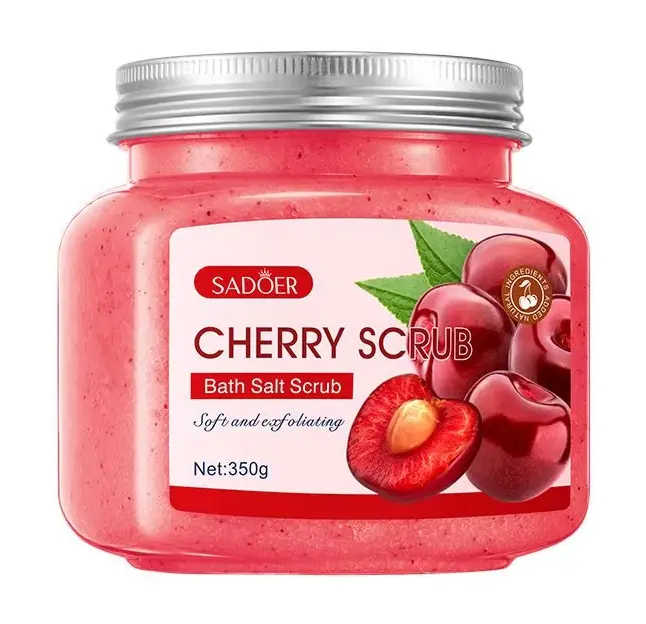SADOER - CHERRY SCRUB BATH SALT SCRUB 350G