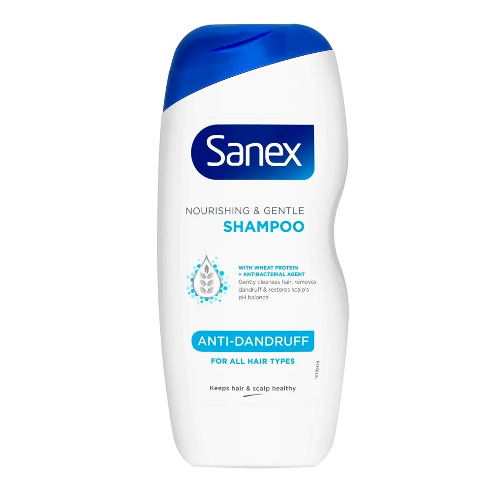 SANEX - NOURISHING & GENTLE SHAMPOO ANTI DANDRUFF FOR ALL HAIR TYPES 250ML 