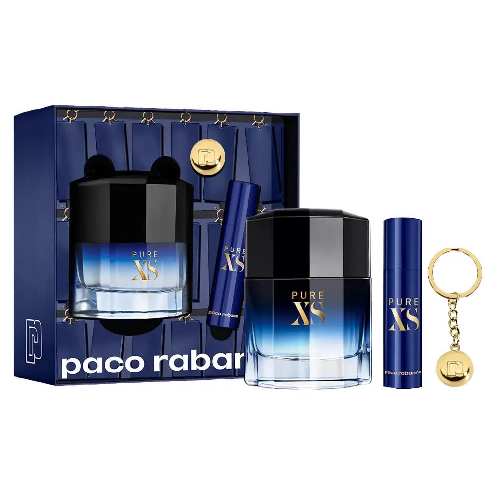 PACO RABANNE - GIFT SET PURE XS MEN EDT 100ML + 10 ML + KEY RING