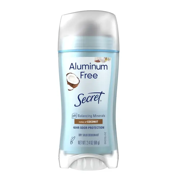 SECRET - ALUMINUM FREE NOTES OF COCONUT 48HR ODOR PROTECTION DRY SOLID DEODRANT 68G