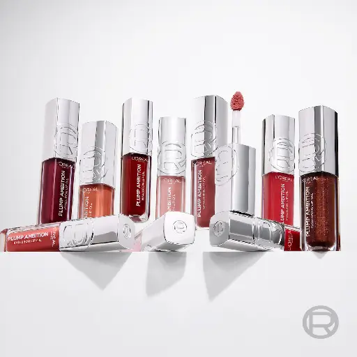 L'OREAL PARIS - PLUMP AMBITION HYALURON LIP OIL PLUMPING LIP GLOSS 5ML