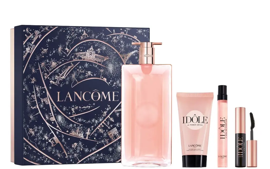 LANCOME - GIFT SET IDOL EDP 100ML + 10ML + BODY CREAM 50ML + MASCARA 2.5ML