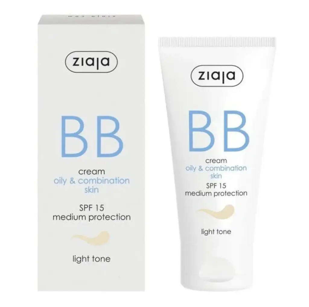 ZIAJA - BB CREAM FOR OILY AND COMBINATION SKIN LIGHT TONE SPF15 50ML