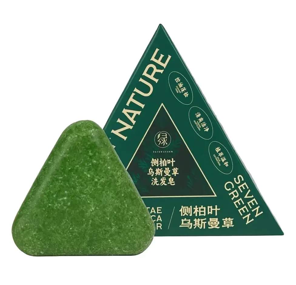 SEVEN GREEN - NATURE CACUMEN BIOTAE ISATIS INDIGOTICA SHAMPOO BAR WITH 12+ HERBAL EXTRACTS 120G