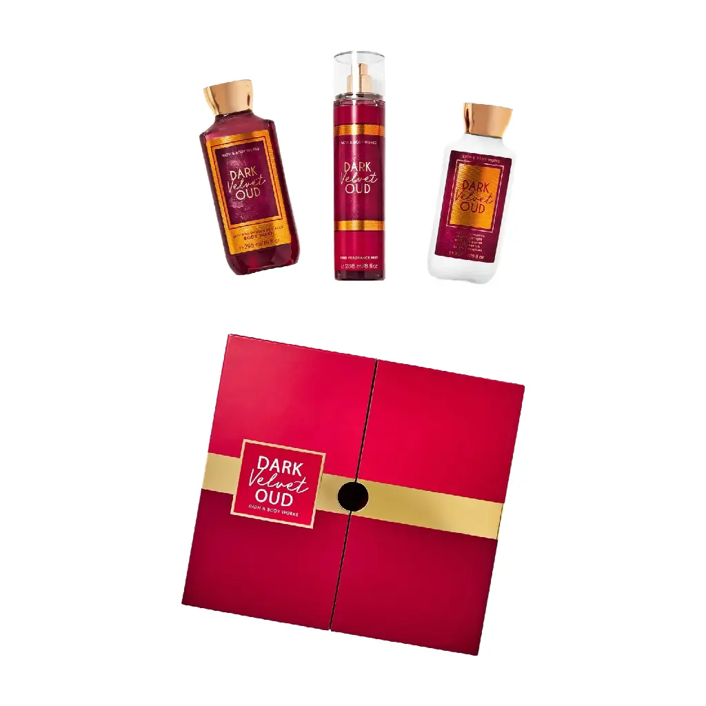 BATH & BODY WORKS - DARK VELVET OUD SET 3PCS