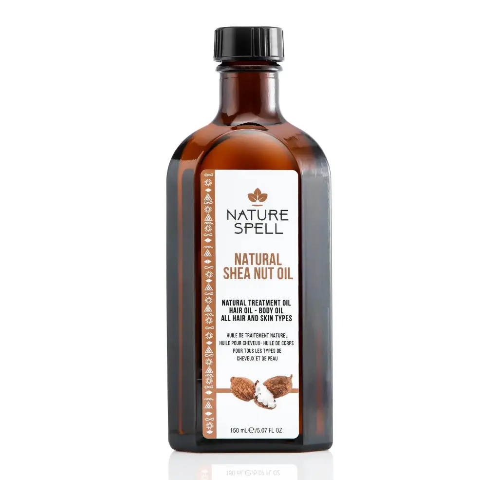 NATURE SPELL - NATURAL SHEA NUT OIL NATURAL TREATMENT OIL HAIR OIL AND BODY OIL ALL HAIR AND SKIN TYPES 150ML