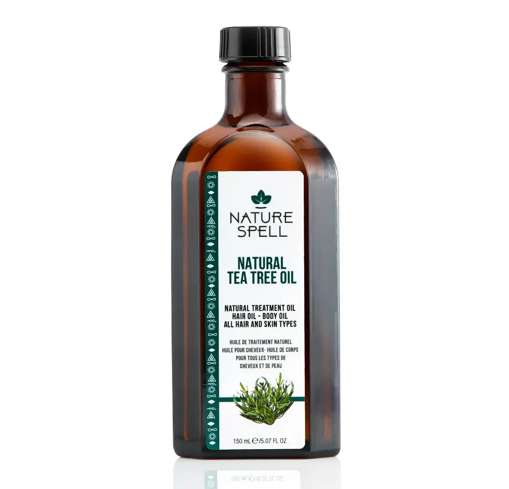 NATURE SPELL - NATURAL TEA TREE OIL NATURAL TREATMENT OIL HAIR OIL AND BODY OIL ALL HAIR AND SKIN TYPES 150ML