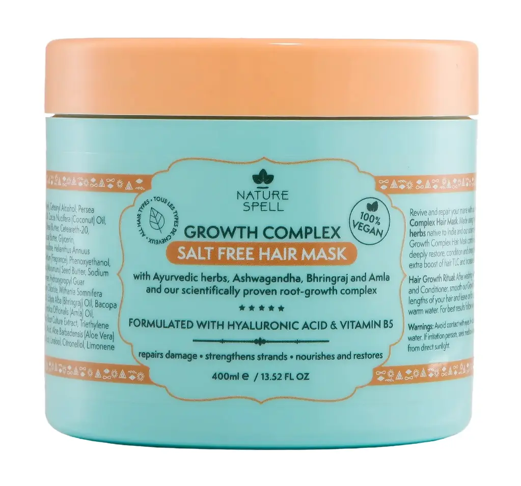 NATURE SPELL - GROWTH COMPLEX SALT FREE HAIR MASK 400ML