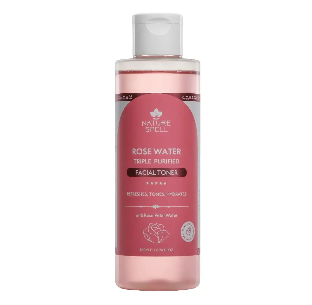 NATURE SPELL - ROSE WATER TRIPLE-PURIFIED FACIAL TONER 200ML