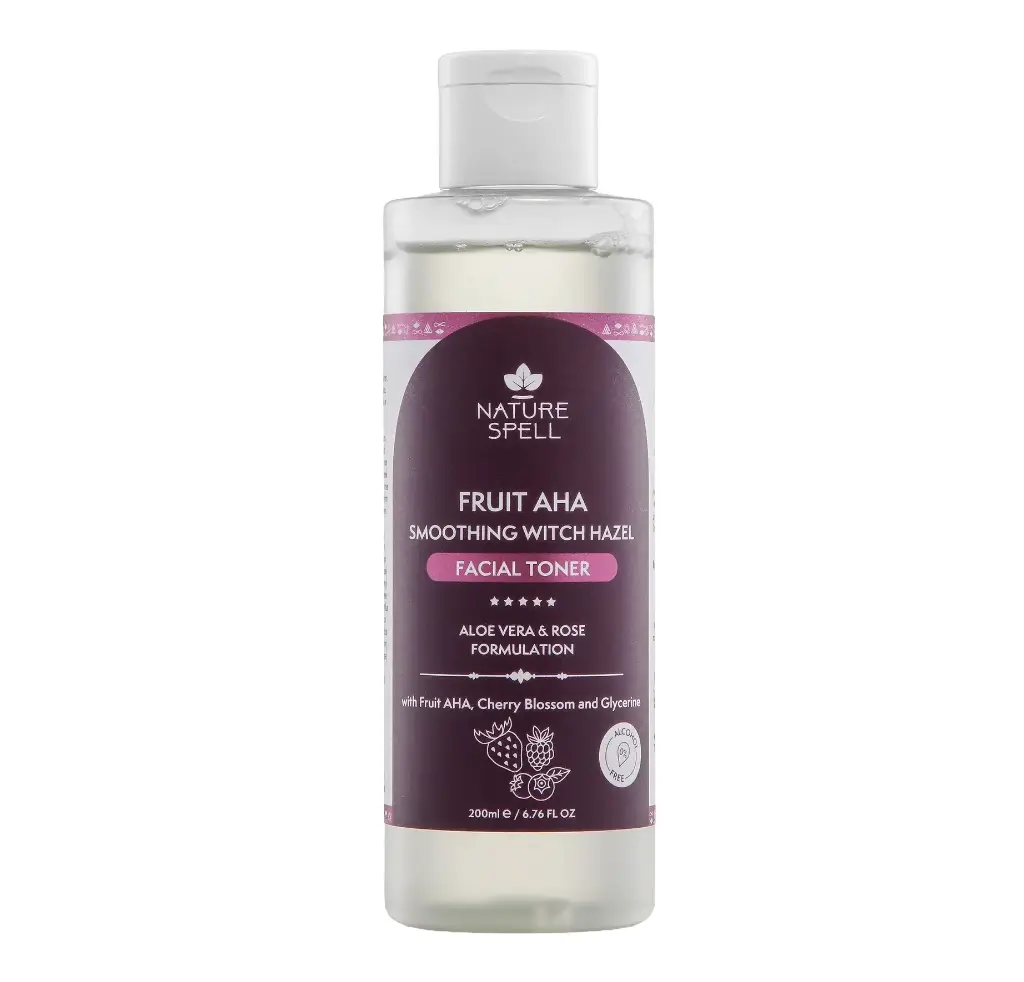 NATURE SPELL - FRUIT AHA SMOOTHING WITCH HAZEL FACIAL TONER 200ML