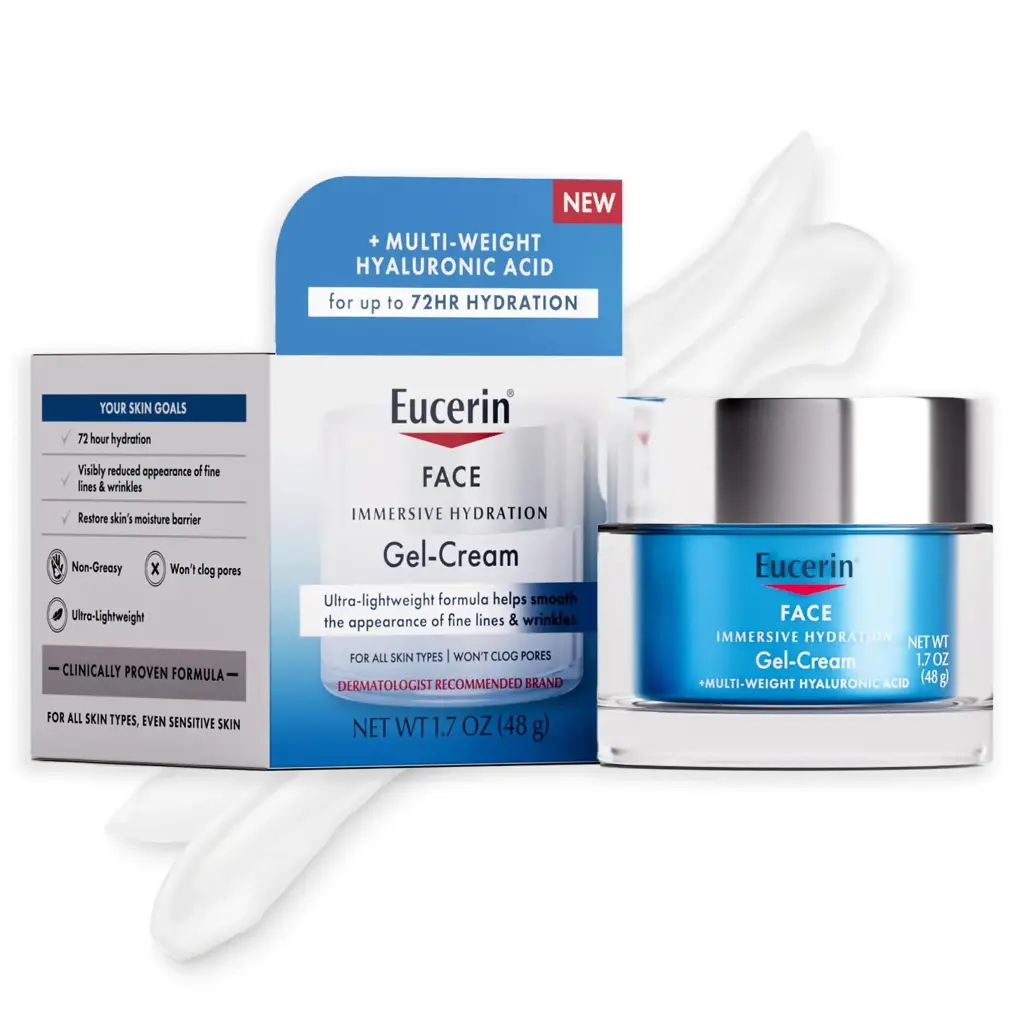 EUCERIN - IMMERSIVE HYDRATION FACE GEL CREAM 48G