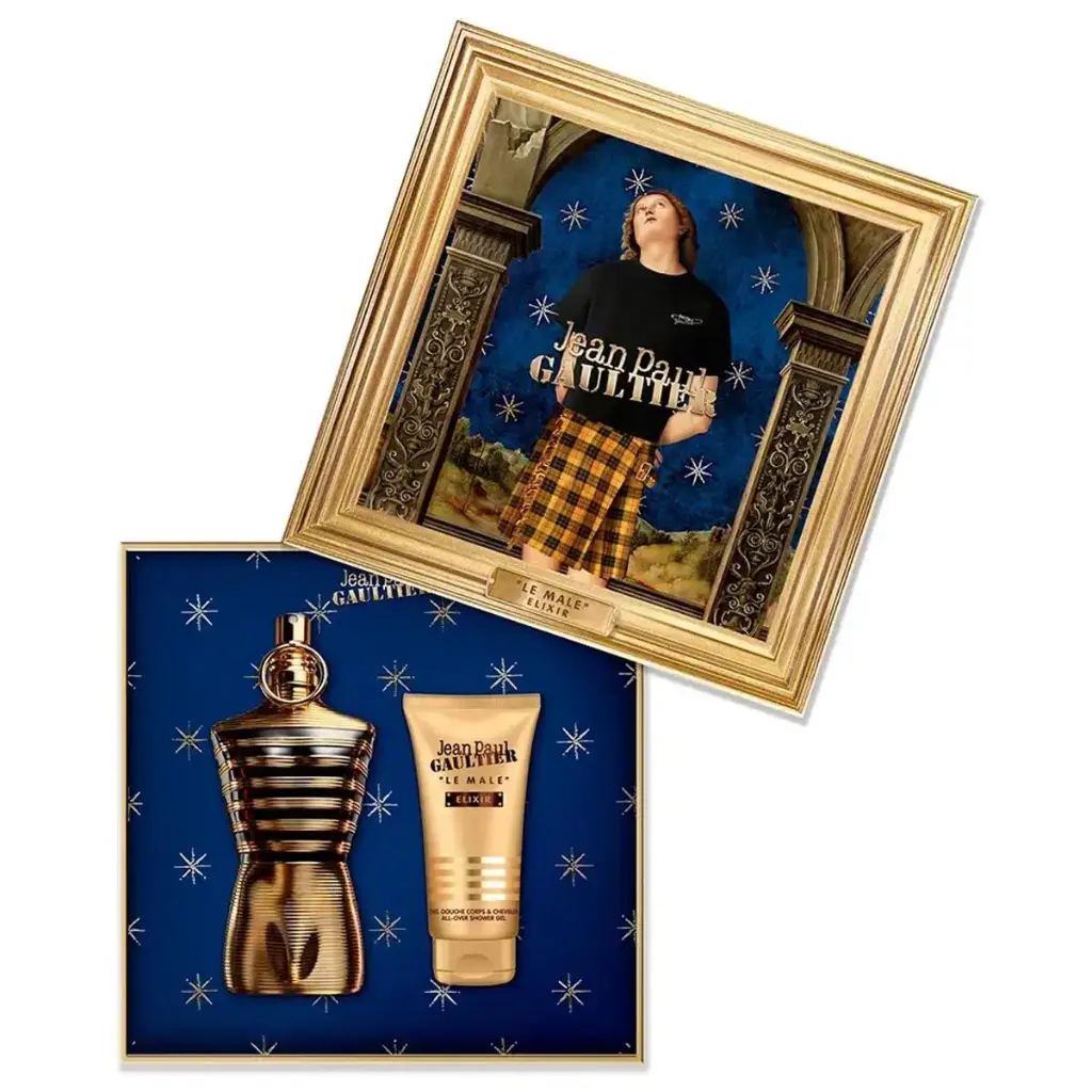 JEAN PAUL GAULTIER - GIFT SET LE MALE ELIXIR PARFUM 125ML + SHOWER GEL 75ML