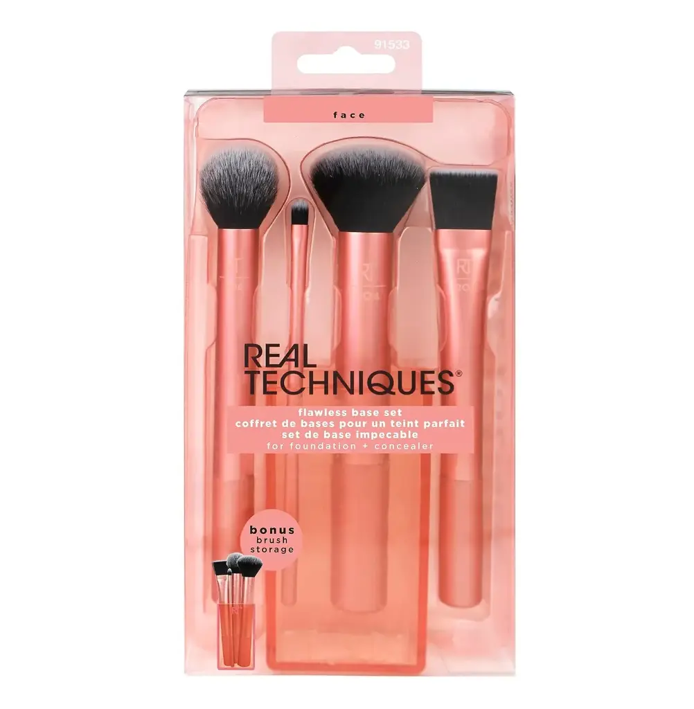 REAL TECHNIQUES - FACIAL MAKEUP BRUSH SET 4PCS