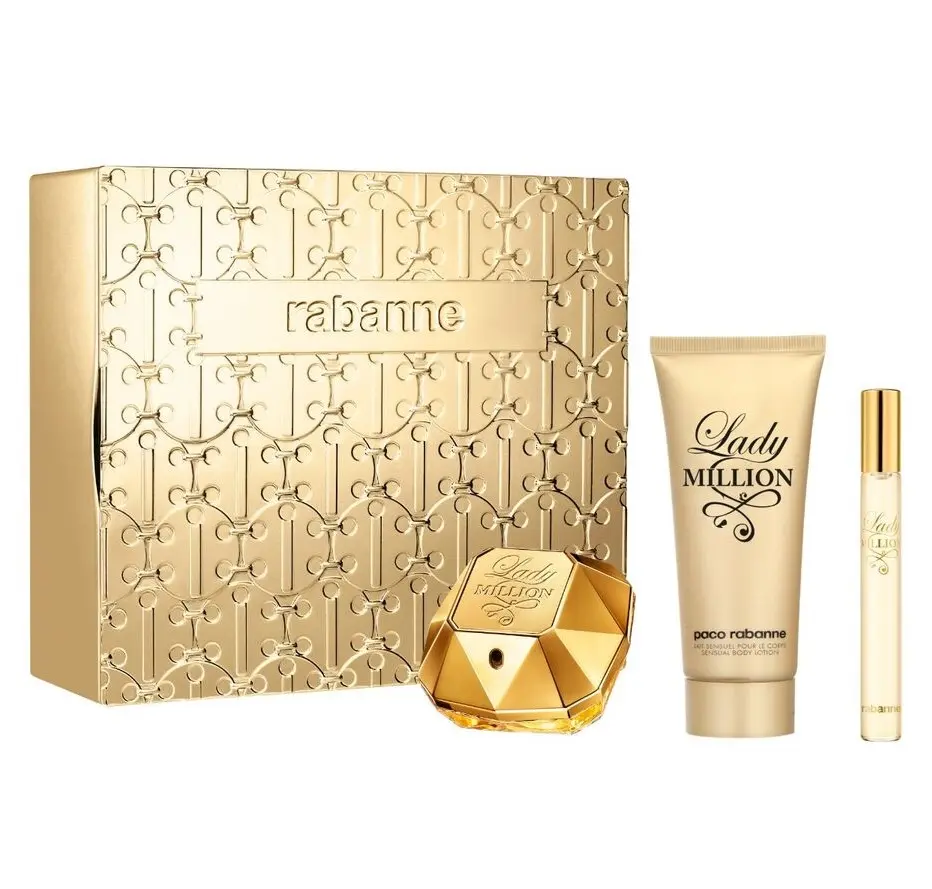 PACO RABANNE - GIFT SET LADY MILLION EDP 80ML + 10ML + LOTION 100ML