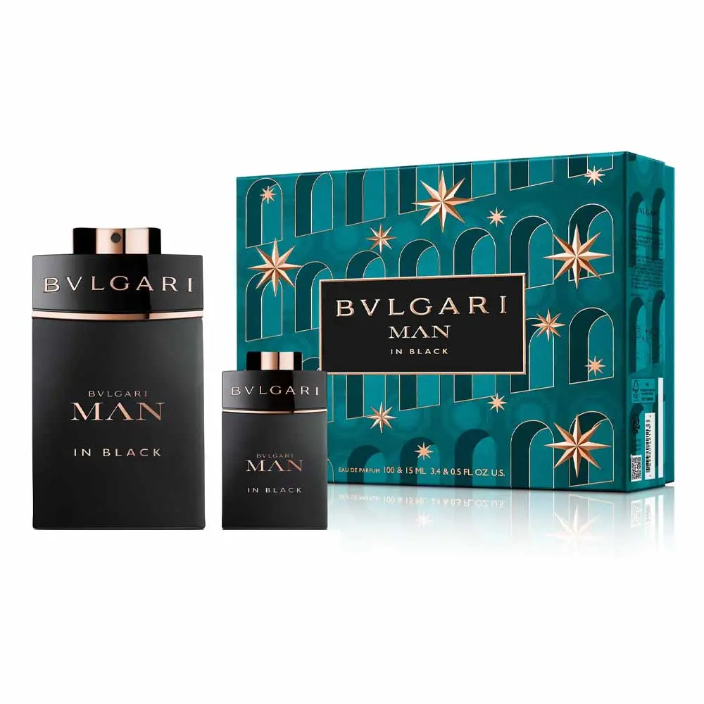 BVLGARI - GIFT SET BVLGARI MAN IN BLACK EDP 100ML + 15ML
