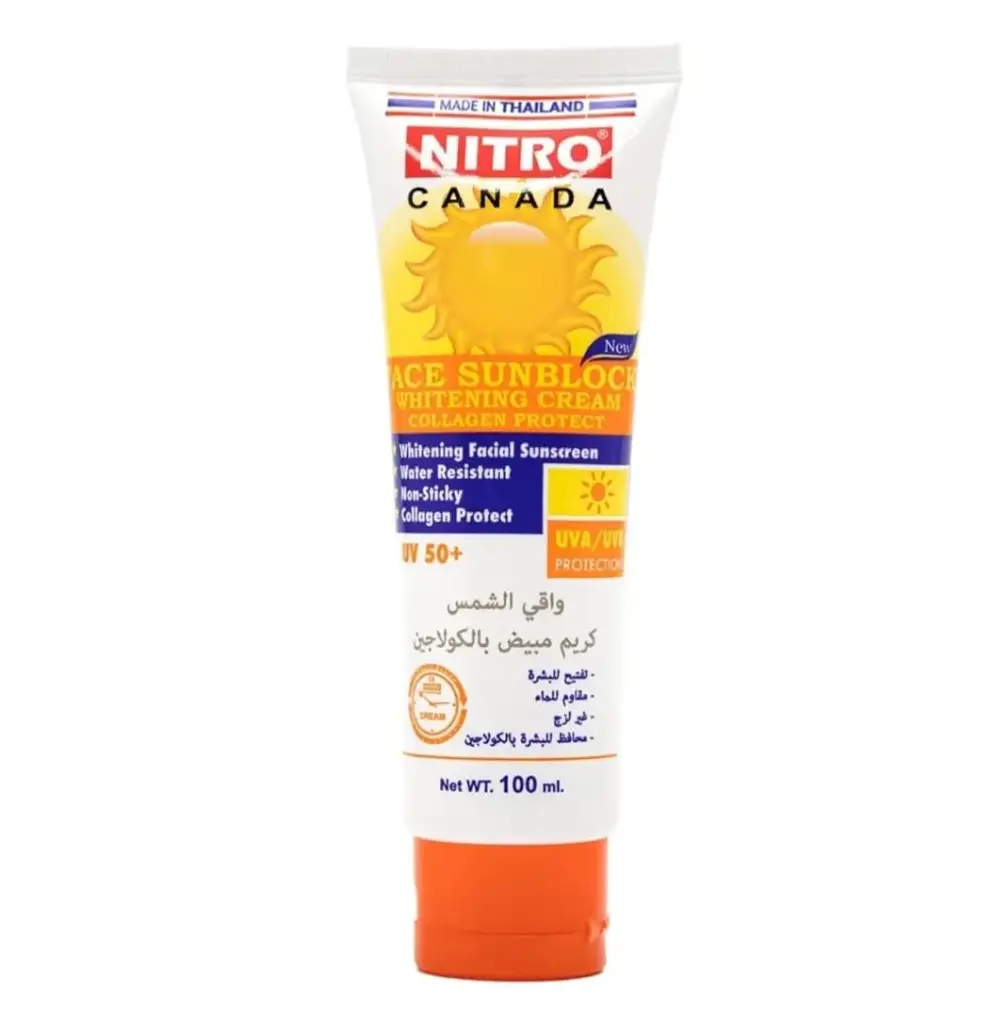 NITRO CANADA - FACE SUNBLOCK WHITENING CREAM COLLAGEN PROTECT UV50+ 100G