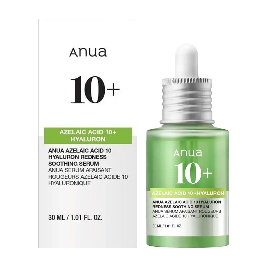 ANUA - AZELAIC ACID 10 HYALURON REDNESS SOOTHING SERUM 30ML