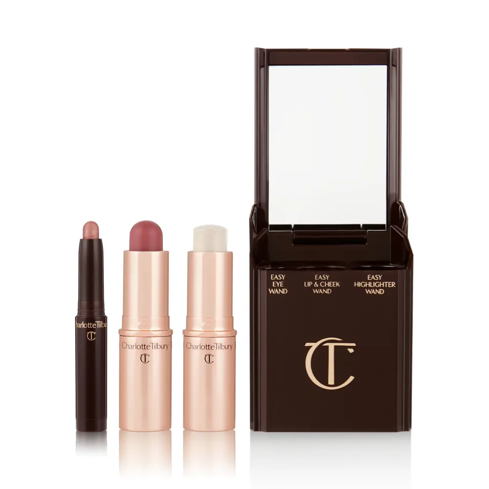CHARLOTTE TILBURY - QUICK & EASY MAKEUP SUN KISSED LOOK IN 5 MINUTE KIT 3PCS
