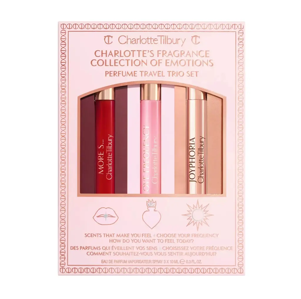 CHARLOTTE TILBURY - CHARLOTTE'S FRAGRANCE COLLECTION OF EMOTIONS PERFUME TRAVEL TRIO SET