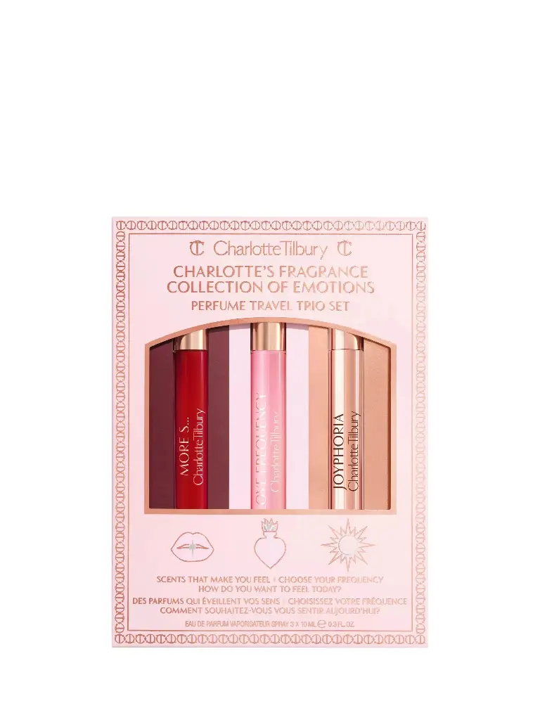 CHARLOTTE TILBURY - CHARLOTTE'S FRAGRANCE COLLECTION OF EMOTIONS PERFUME TRAVEL TRIO SET