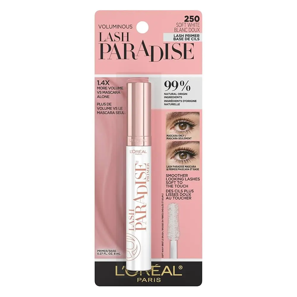 L'OREAL PARIS - 250 SOFT WHITE VOLUMINOUS LASH PARADISE MASCARA PRIMER BASE 8ML