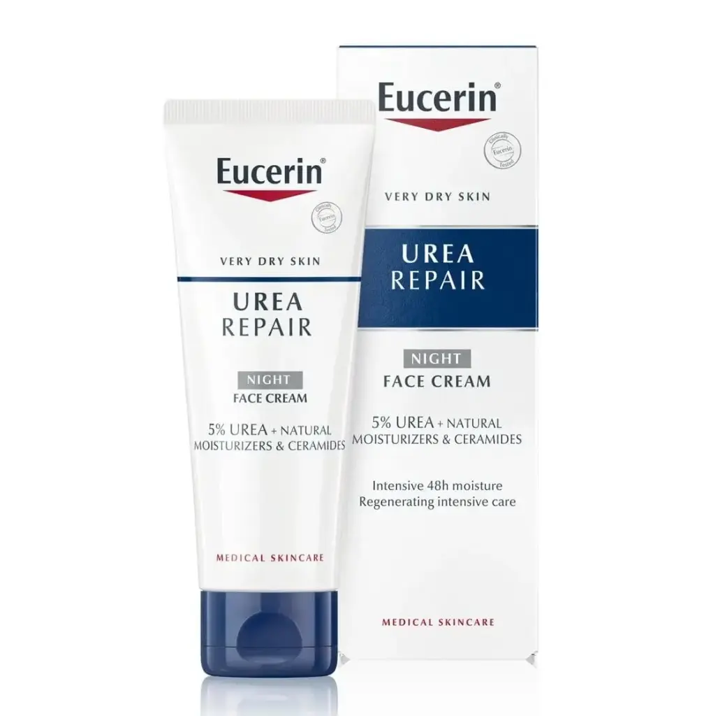 EUCERIN - UREA REPAIR HYDRATING FACE NIGHT CREAM 5% UREA 50ML