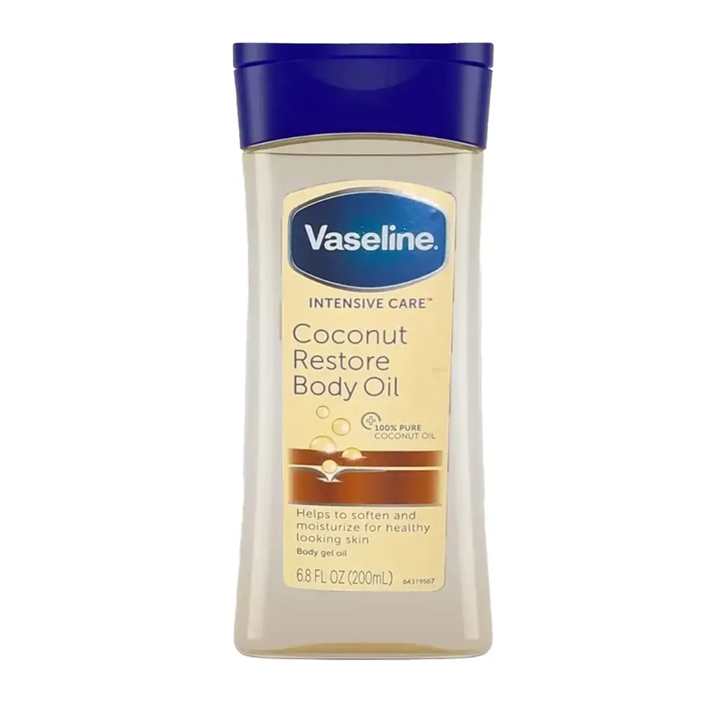 VASELINE - INTENSIVE CARE COCONUT RESTORE BODY OIL 100% PURE COCONUT OIL 200ML