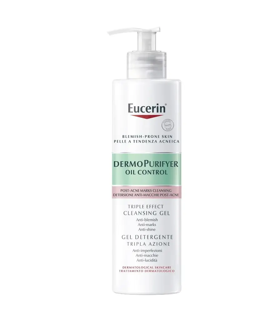 EUCERIN - DERMOPURIFYER OIL CONTROL TRIPLE EFFECT CLEANSING GEL 400ML