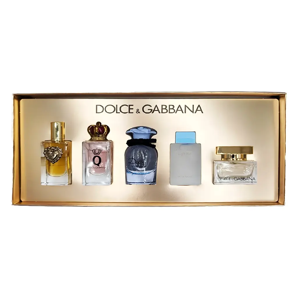 DOLCE & GABBANA - GIFT SET MINI PERFUMES TRAVEL RETAIL EXCLUSIVE 5PCS