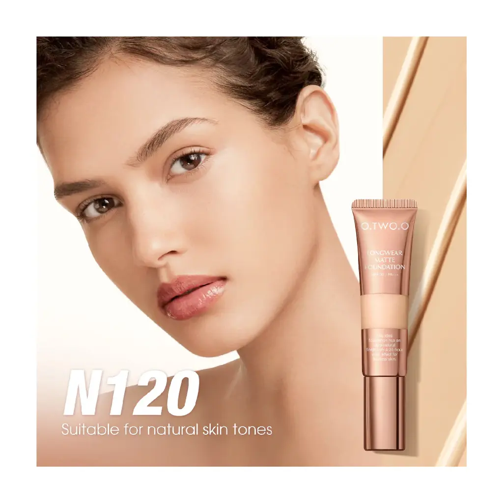 O.TWO.O - ULTRA LONGWEAR MATTE FOUNDATION + SUN BLOCK SPF30/PA+++ 30ML