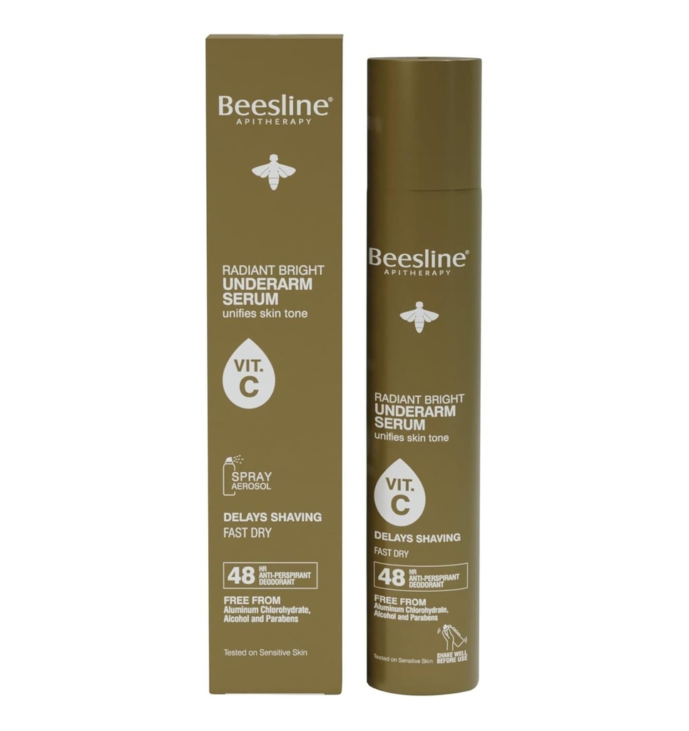 BEESLINE - RADIANT BRIGHT UNDERARM SERUM WITH VITAMIN C DELAYS SHAVING 150ML