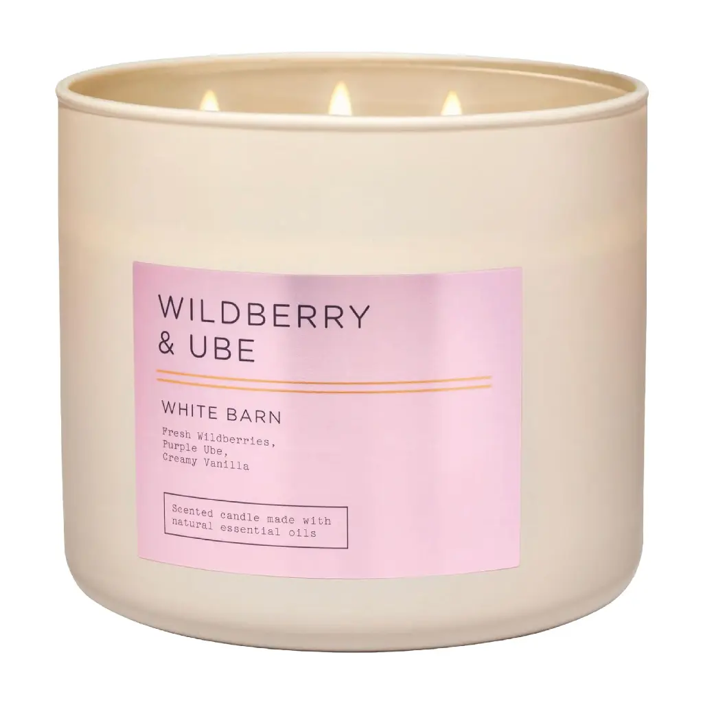 BATH & BODY WORKS - WILDBERRY & UBE CANDLE 411G