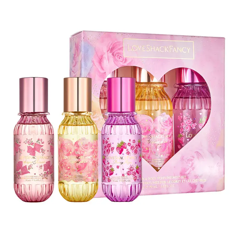 LOVE CHACK FANCY - MINI HAIR & BODY PERFUME MIST SET 3*90ML