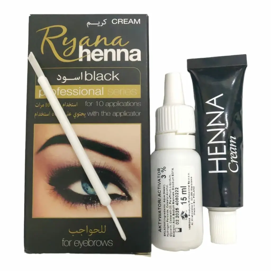 RYANA HENNA - HENNA FOR EYEBROW - BLACK 3PCS
