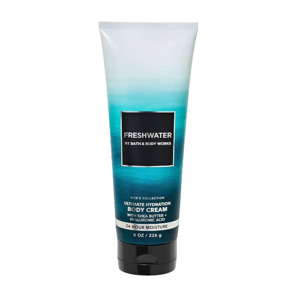 BATH & BODY WORKS - FRESHWATER MEN'S COLLECTION 24H MOISTURE ULTIMATE HYDRATION BODY CEARM 226G