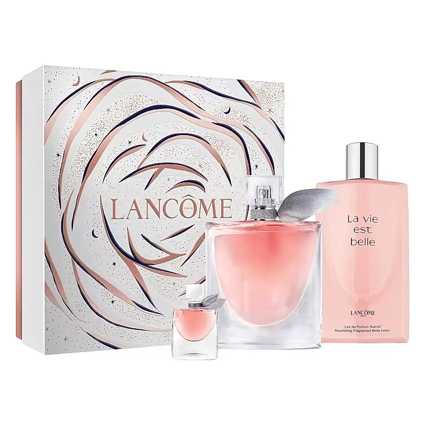 لانكوم - طقم لا في ايست بيل او دي بي 100 مل + 4 مل + بودي لوشن 200 مل