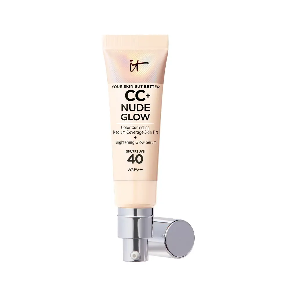 IT COSMETICS - CC+ NUDE GLOW LIGHTWEIGHT FOUNDATION + GLOW SERUM WITH SPF40 WITH NIACINAMIDE, HYALURONIC ACID & GREEN TEA EXTRACT 32ML