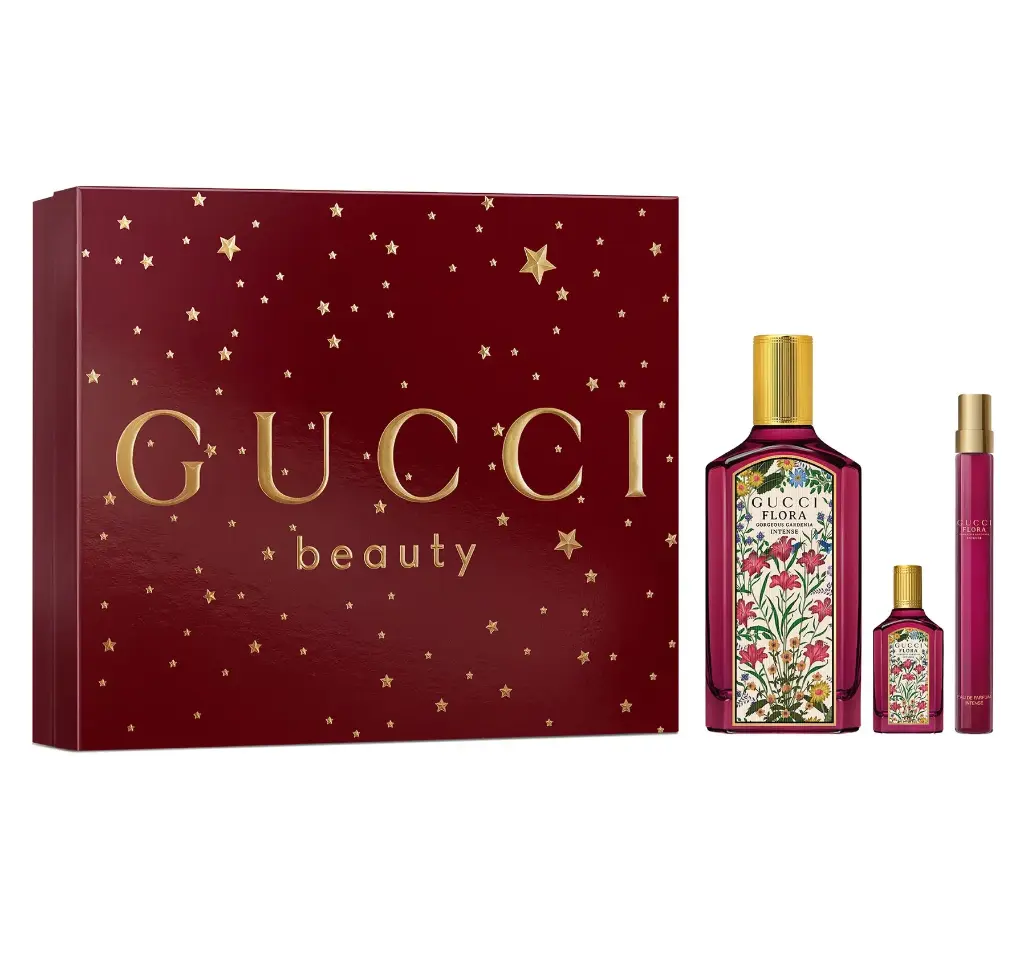 GUCCI - GIFT SET FLORA GORGEOUS GARDENIA INTENSE EDP 100ML + 5ML + 10ML