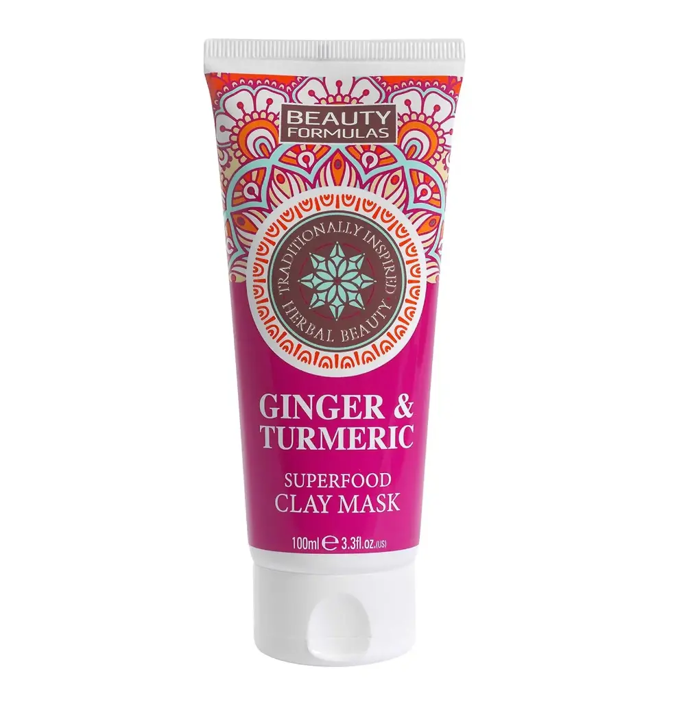 BEAUTY FORMULAS - GINGER & TURMERIC CLAY MASK 100ML