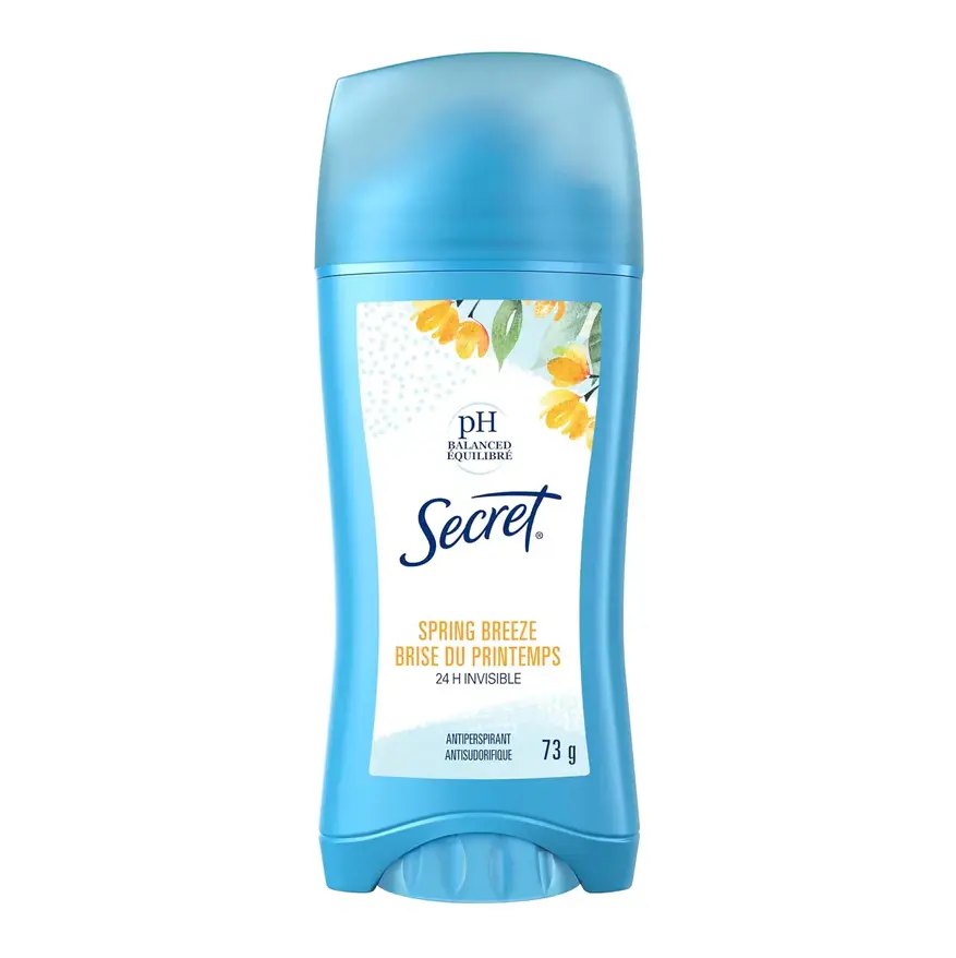 SECRET - SPRING BREEZE ANTIPERSPIRANT 24HR INVISIBLE SOLID DEODORANT 73G