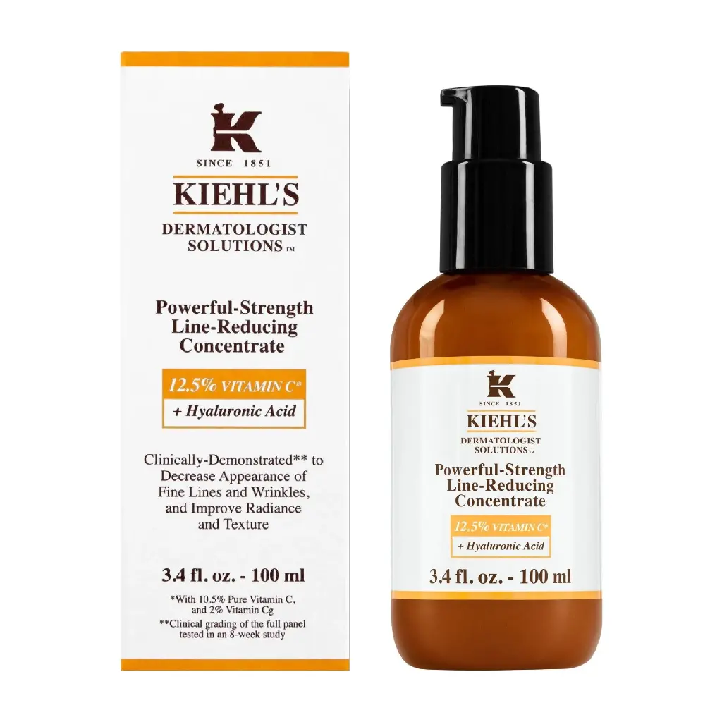 KIEHL'S - DERMATOLOGIST SOLUTIONS POWERFUL-STRENGTH LINE-REDUCING CONCENTRATE 12.5% VITAMIN C + HYALURONIC ACID 100ML