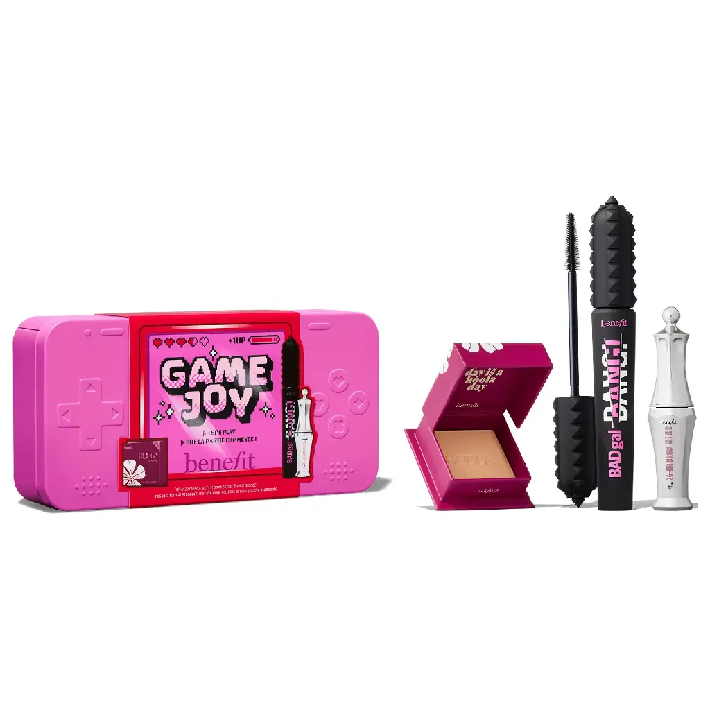 BENEFIT - GAME JOY GIFTSET FULL SIZE MASCARA, MINI BROW SETTER & MINI BRONZER