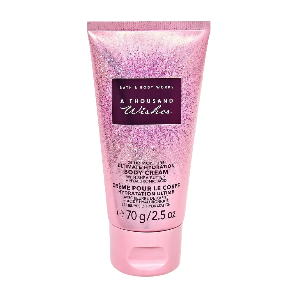 BATH & BODY WORKS - A THOUSAND WISHES BODY CREAM 24 HOUR MOISTURE 70G