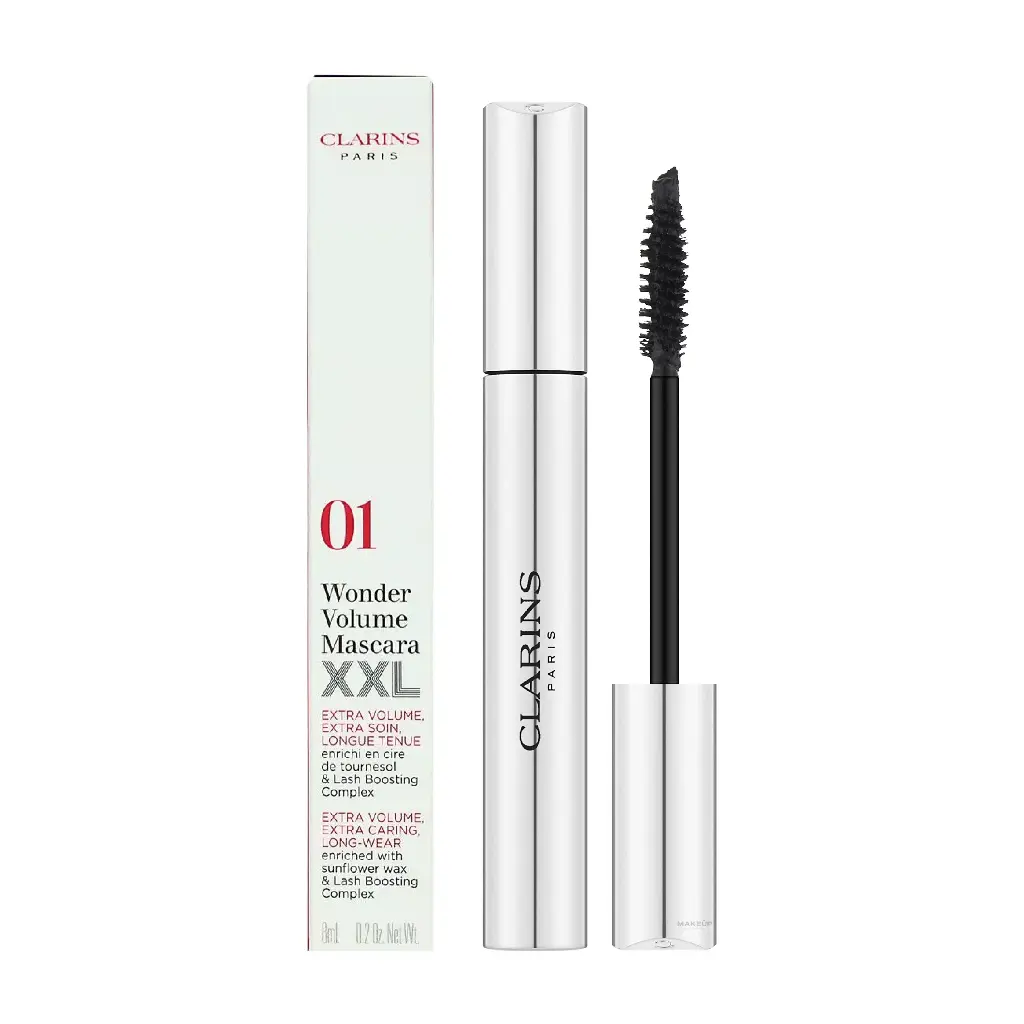 CLARINS - WONDER VOLUME MASCARA XXL EXTRA VOLUME - 01 EXTREME BLACK 8ML