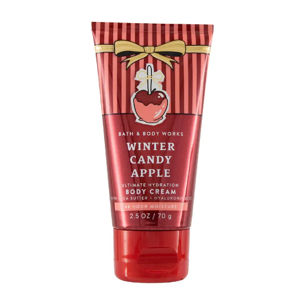 BATH & BODY WORKS - WINTER CANDY APPLE BODY CREAM 24 HOUR MOISTURE 70G