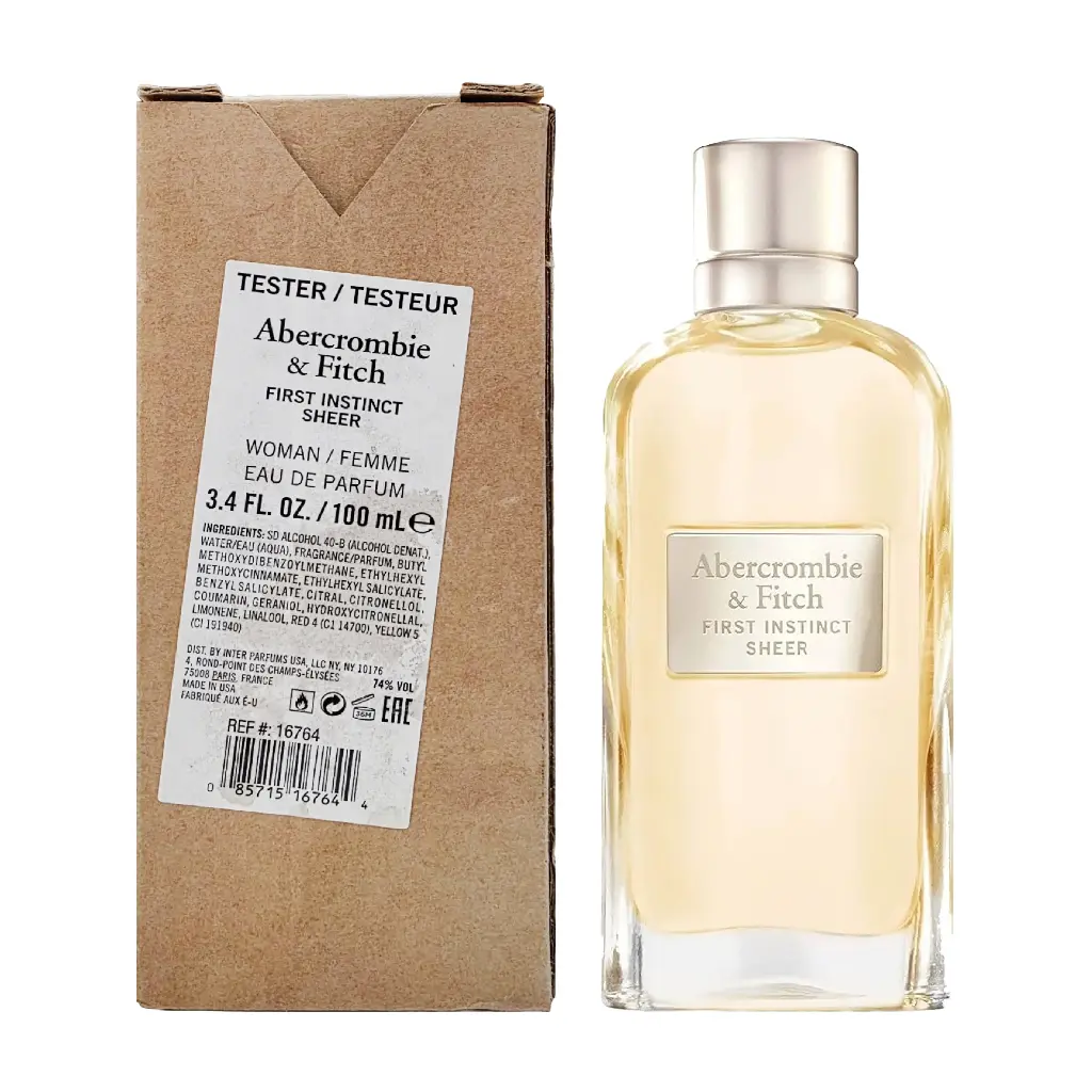 TESTER - ABERCROMBIE & FITCH - FIRST INSTINCT SHEER EDP 100ML