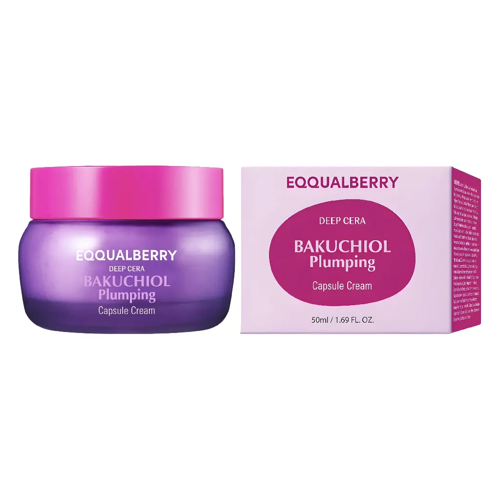 EQQUALBERRY - DEEP CERA BAKUCHIOL PLUMPING CAPSULE CREAM 50ML
