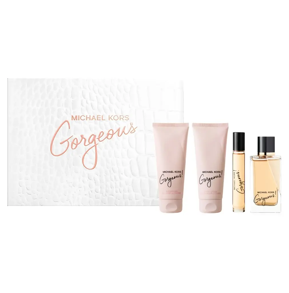 MICHAEL KORS - GIFT SET GORGEOUS EDP 100ML + 10ML + SHOWER GEL 100ML + LOTION 100ML