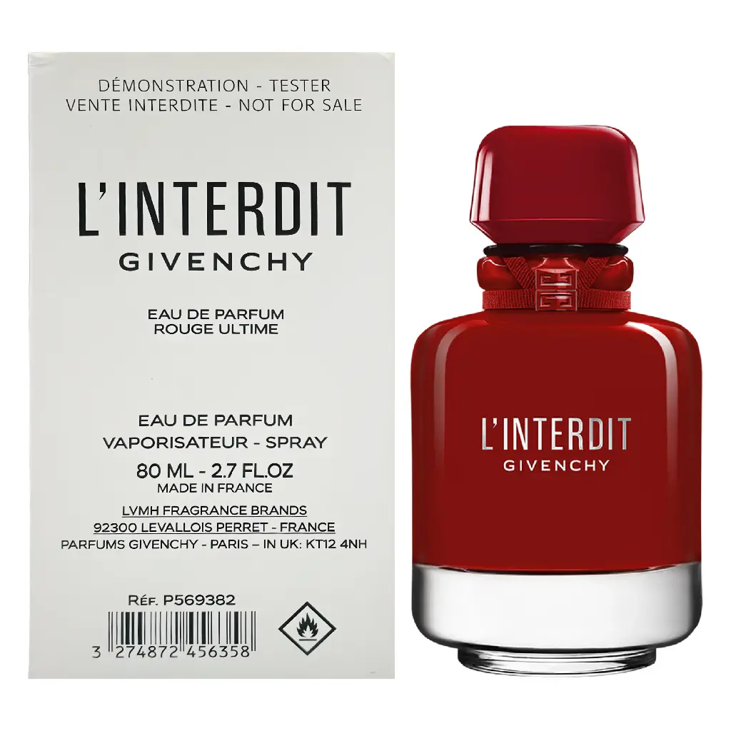 TESTER - GIVENCHY - L'INTERDIT ROUGE ULTIME EDP 80ML