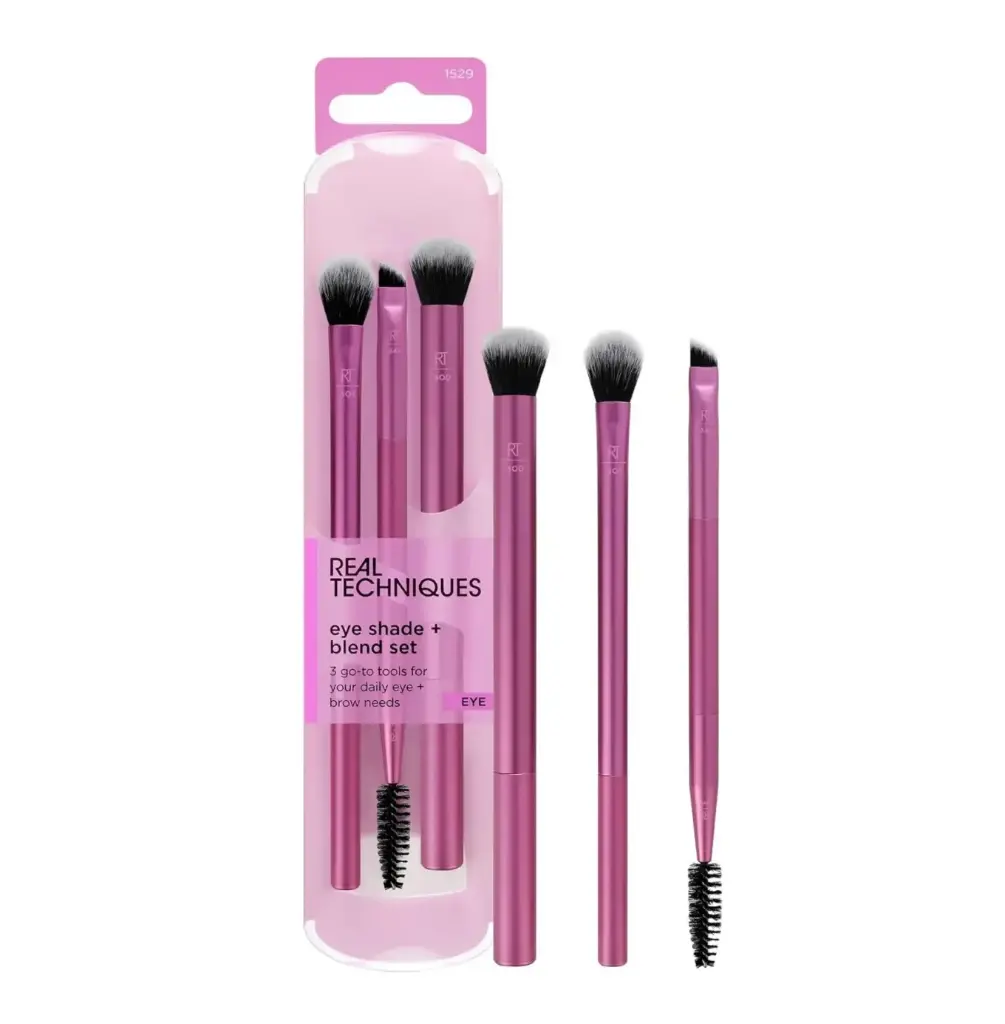REAL TECHNIQUES - EYE SHADE + BLEND MAKEUP BRUSH TRIO